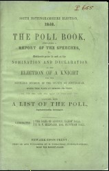 Poll Book 1846 Spread 0 cover